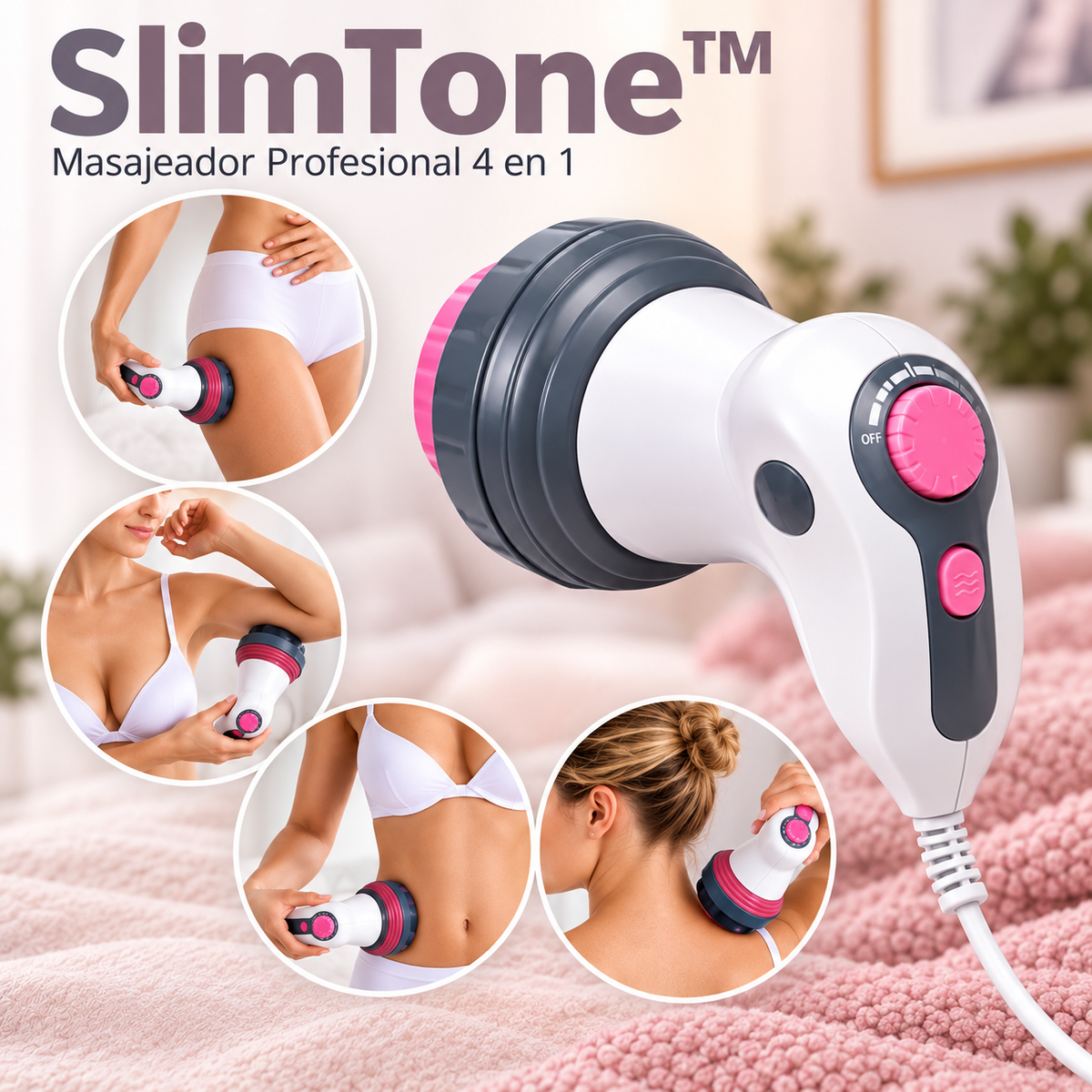 SlimTone™ Masajeador Profesional con Infrarrojo 4 en 1.