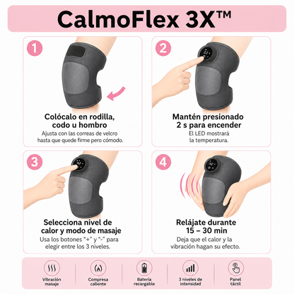 CalmoFlex 3X™ - Alivio práctico para Rodilla, Codo y Hombro