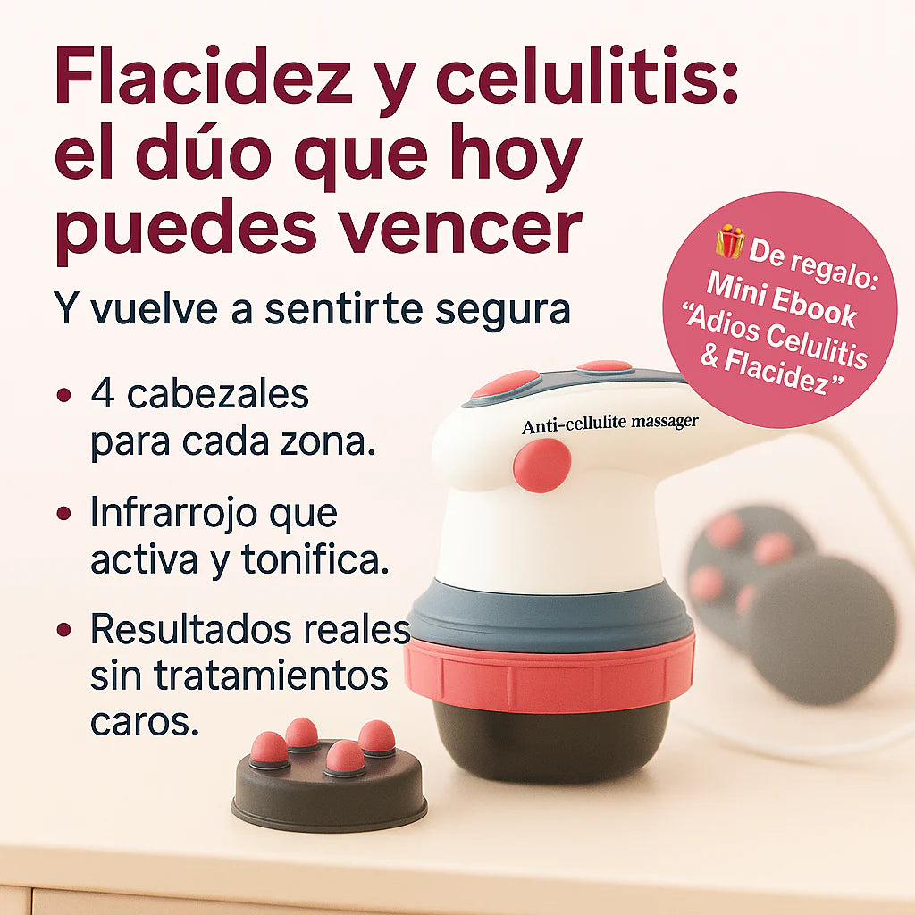 SlimTone™ 💁‍♀️ Masajeador Profesional con Infrarrojo 4 en 1.